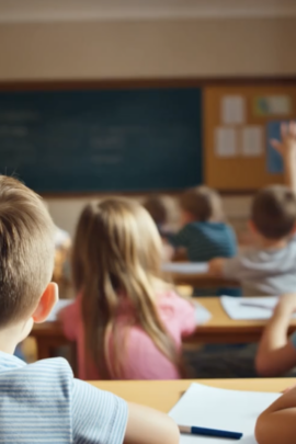 Niños en clase
