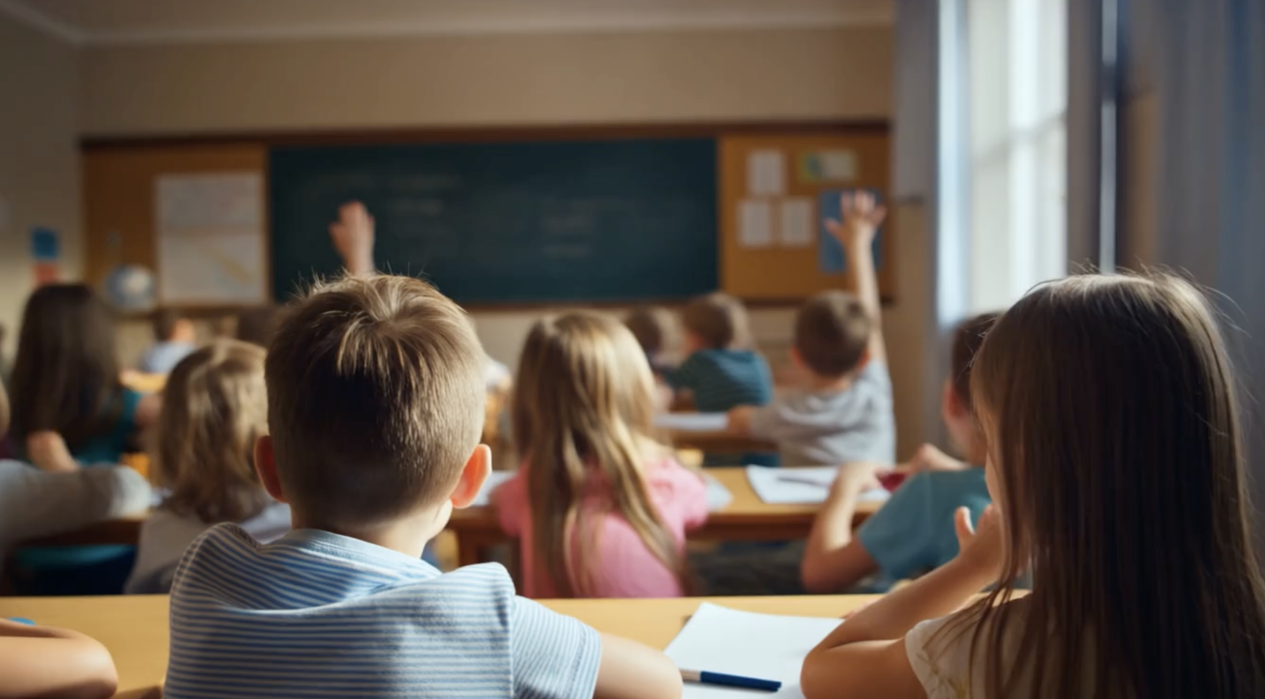 Niños en clase